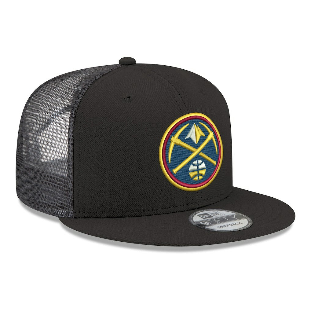 New Era Denver Nuggets Core Logo Meshback 9FIFTY Snapback Hat sale