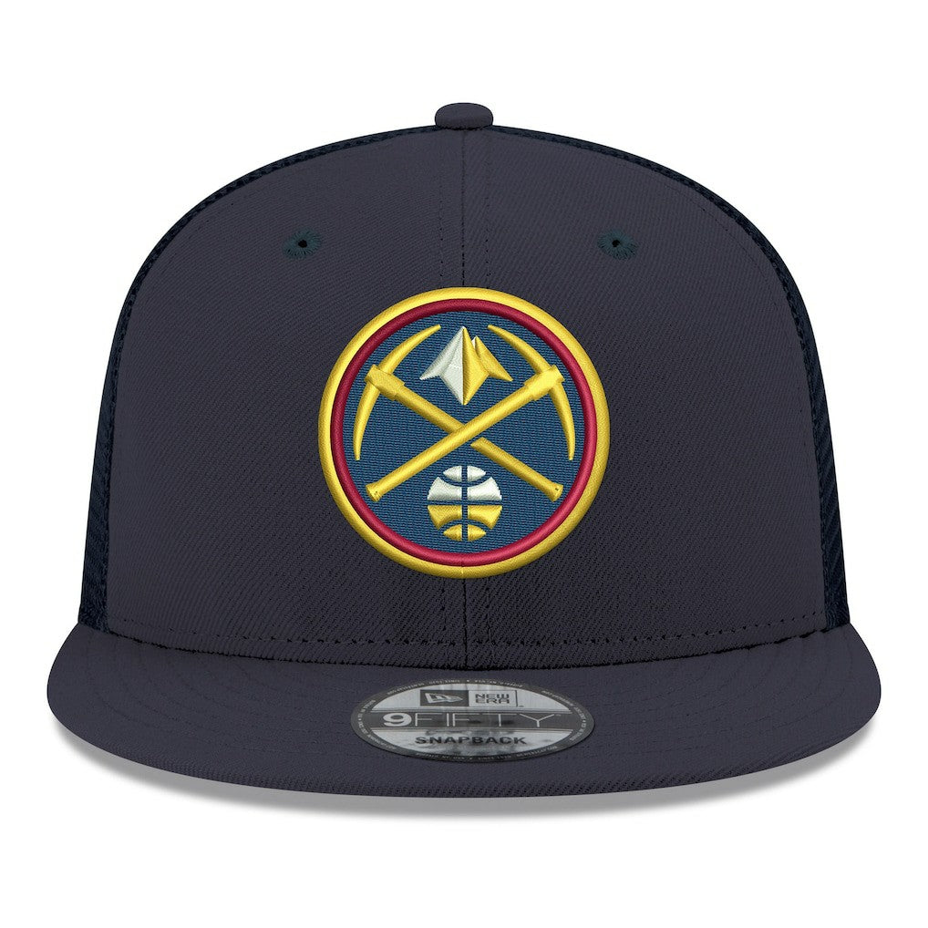 New Era Denver Nuggets Core Logo Meshback 9FIFTY Snapback Hat sale