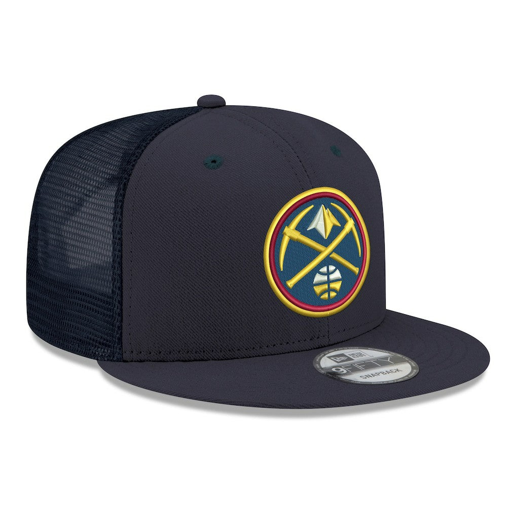 New Era Denver Nuggets Core Logo Meshback 9FIFTY Snapback Hat sale