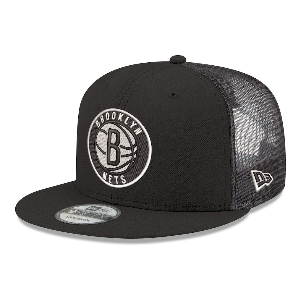 New Era Brooklyn Nets Core Logo Meshback 9FIFTY Snapback Hat