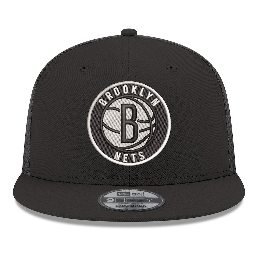 New Era Brooklyn Nets Core Logo Meshback 9FIFTY Snapback Hat
