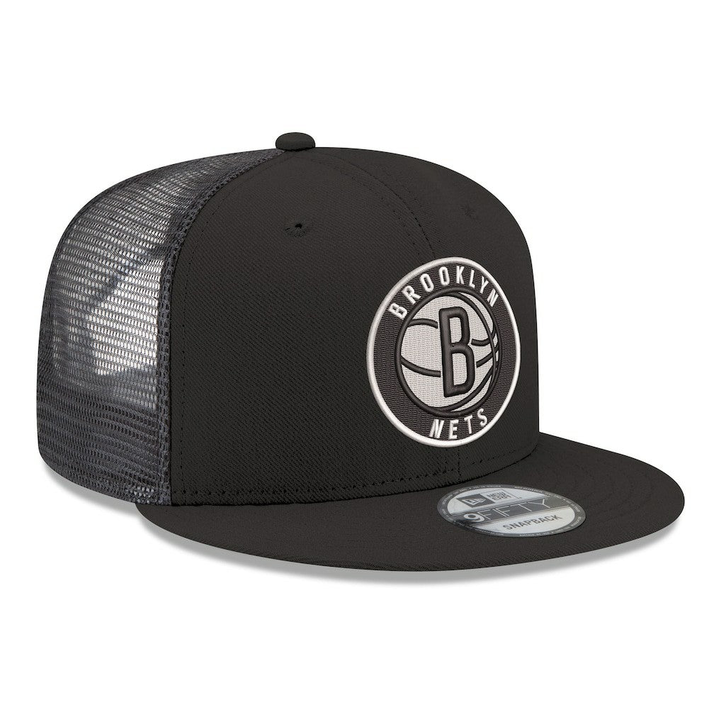 New Era Brooklyn Nets Core Logo Meshback 9FIFTY Snapback Hat