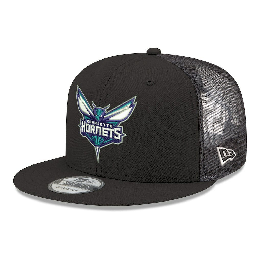 New Era Charlotte Hornets Core Logo Meshback 9FIFTY Snapback Hat