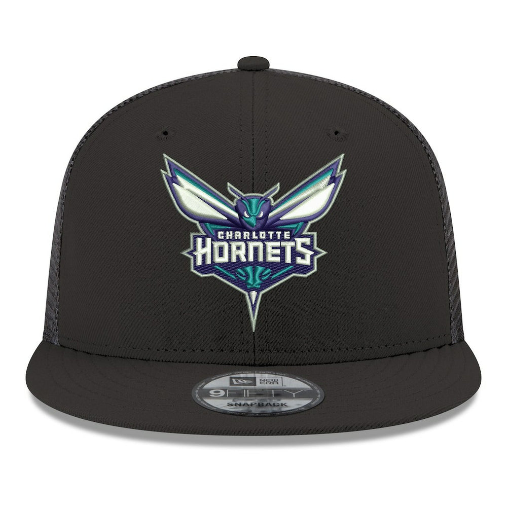 New Era Charlotte Hornets Core Logo Meshback 9FIFTY Snapback Hat