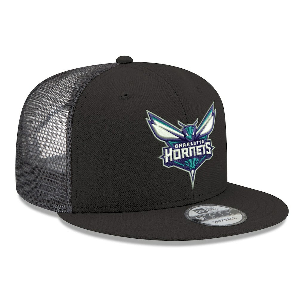 New Era Charlotte Hornets Core Logo Meshback 9FIFTY Snapback Hat