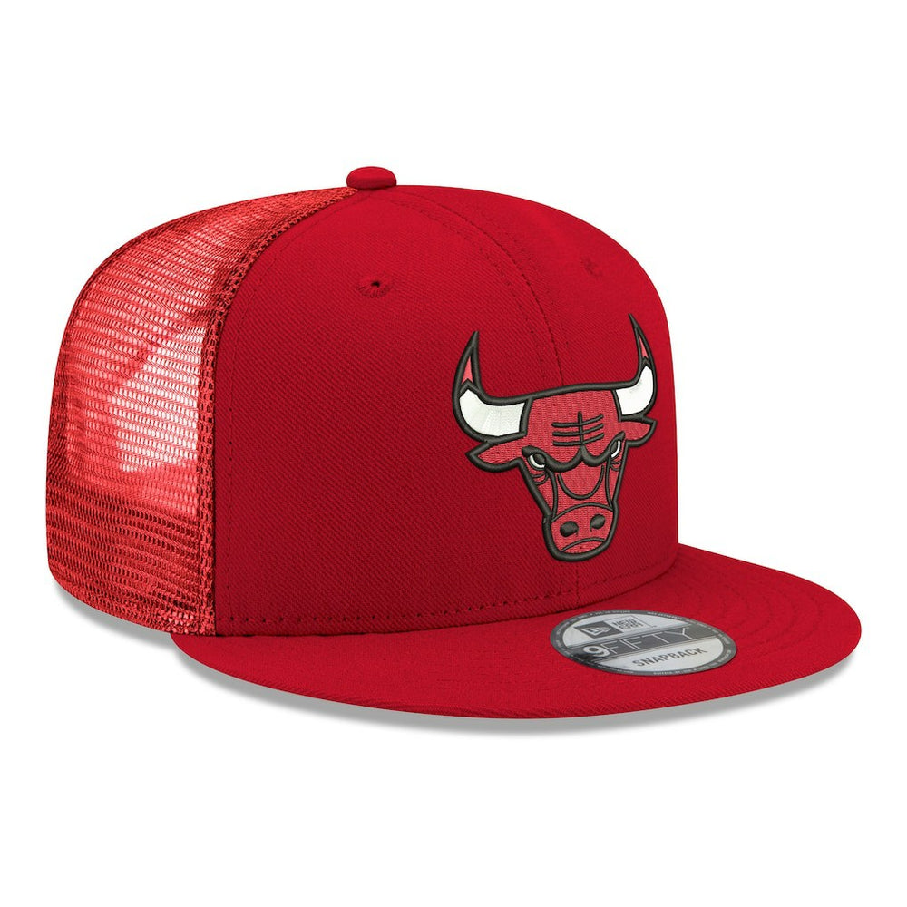 New Era Chicago Bulls Core Logo Meshback 9FIFTY Snapback Hat