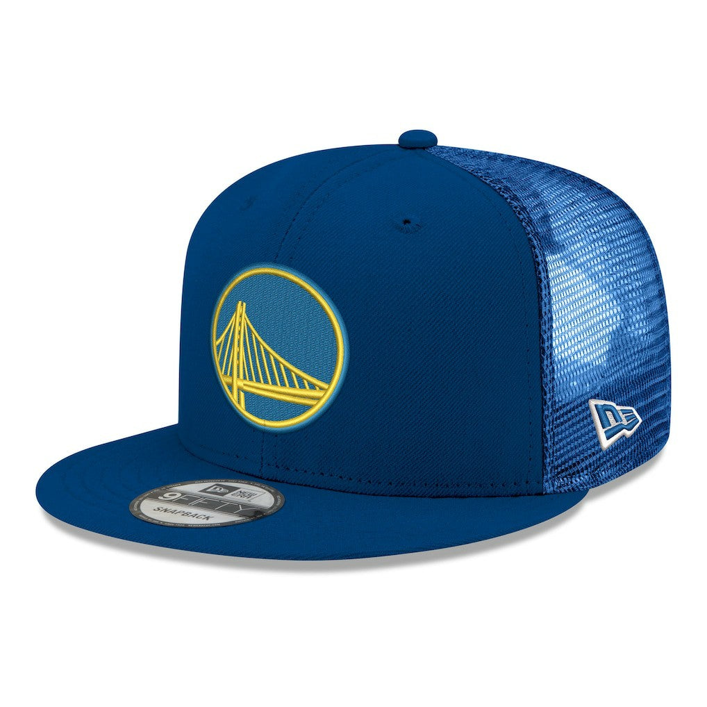 New Era Golden State Warriors Core Logo Meshback 9FIFTY Snapback Hat sale