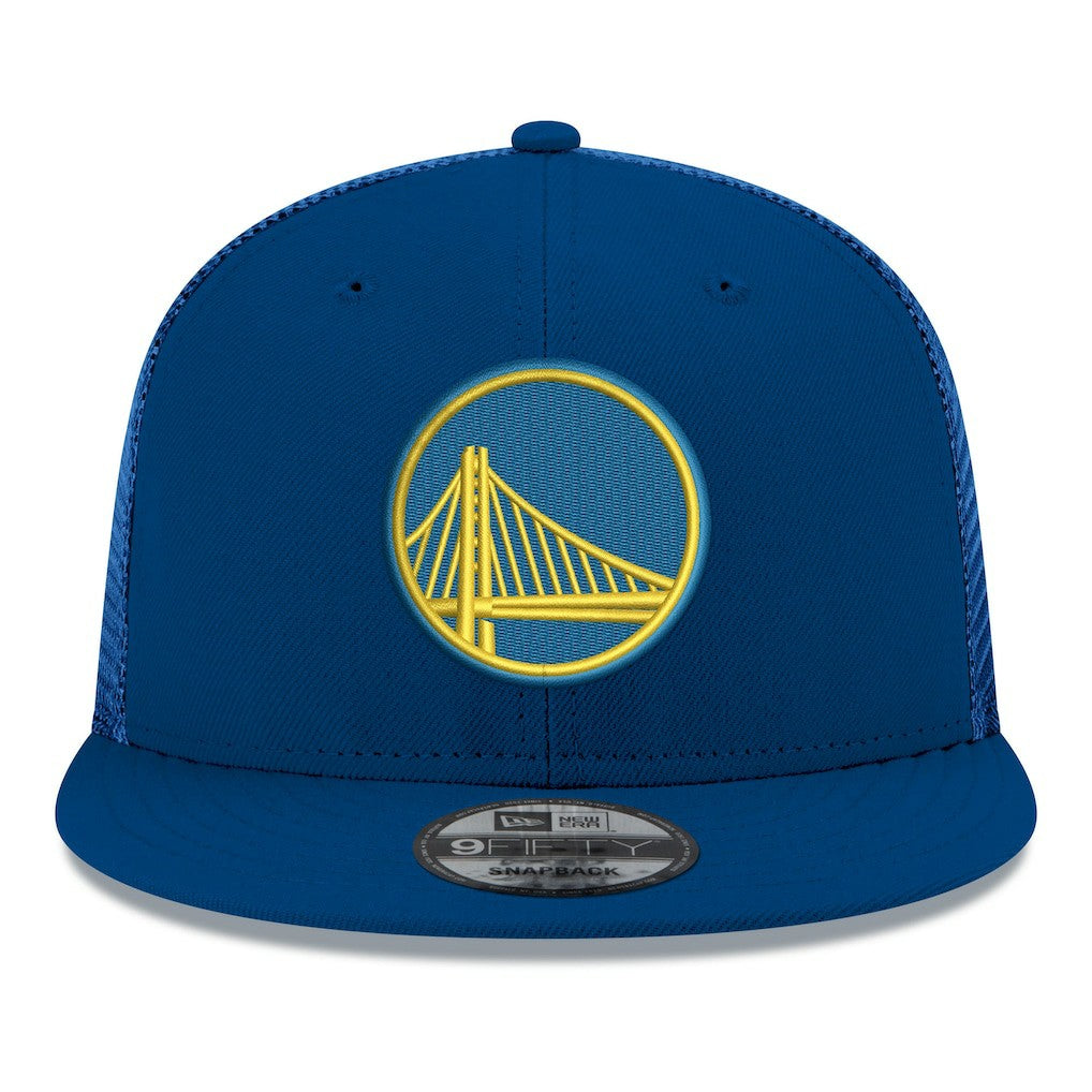 New Era Golden State Warriors Core Logo Meshback 9FIFTY Snapback Hat sale