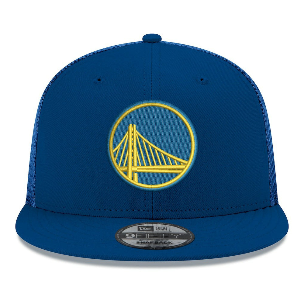 New Era Golden State Warriors Core Logo Meshback 9FIFTY Snapback Hat sale