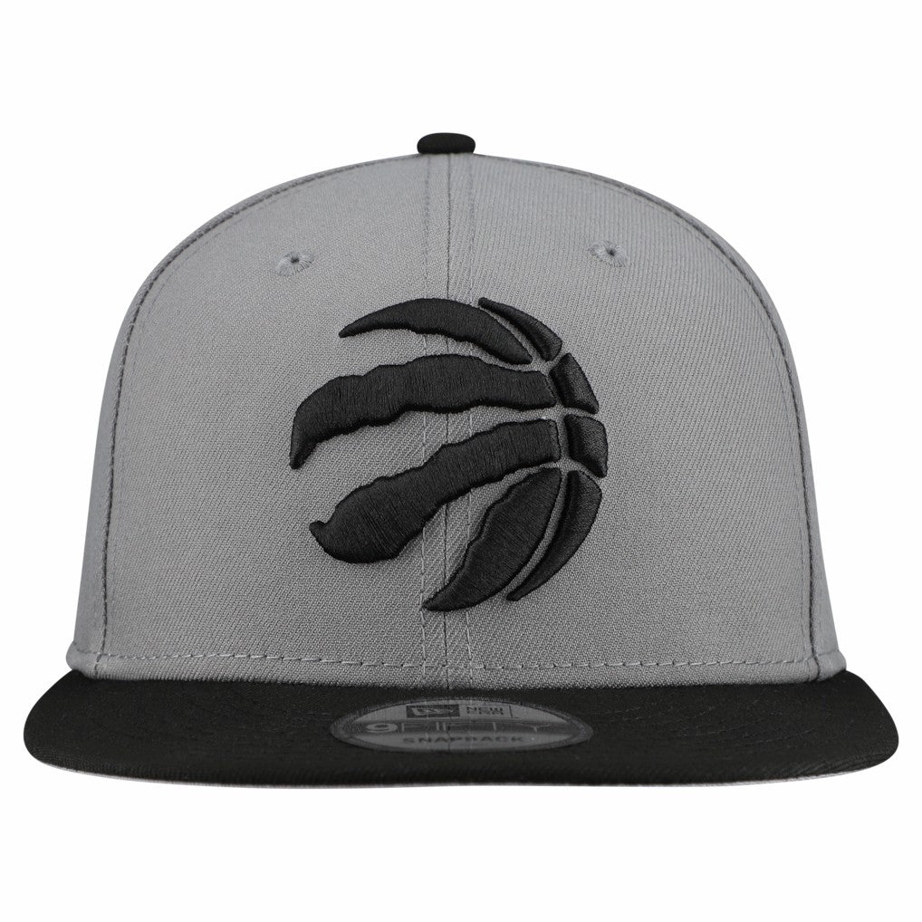 New Era Toronto Raptors Core Logo Storm Gray Two-Tone 9FIFTY Snapback Hat