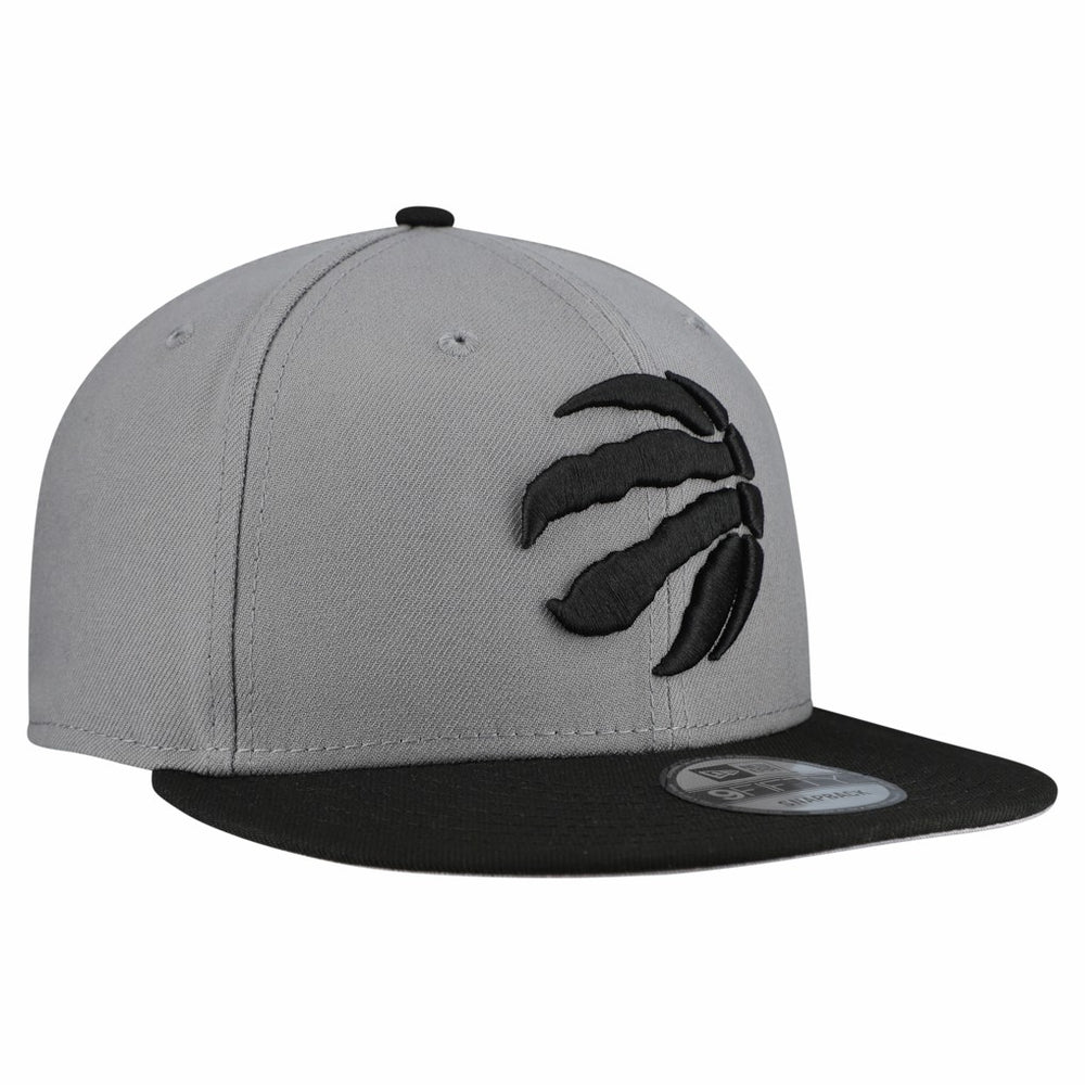 New Era Toronto Raptors Core Logo Storm Gray Two-Tone 9FIFTY Snapback Hat