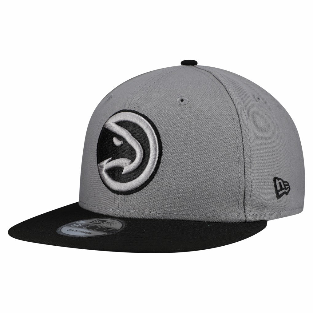 New Era Atlanta Hawks Core Logo Storm Gray Two-Tone 9FIFTY Snapback Hat