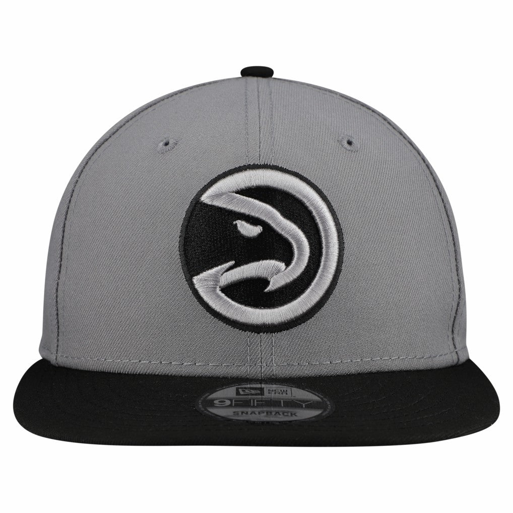 New Era Atlanta Hawks Core Logo Storm Gray Two-Tone 9FIFTY Snapback Hat