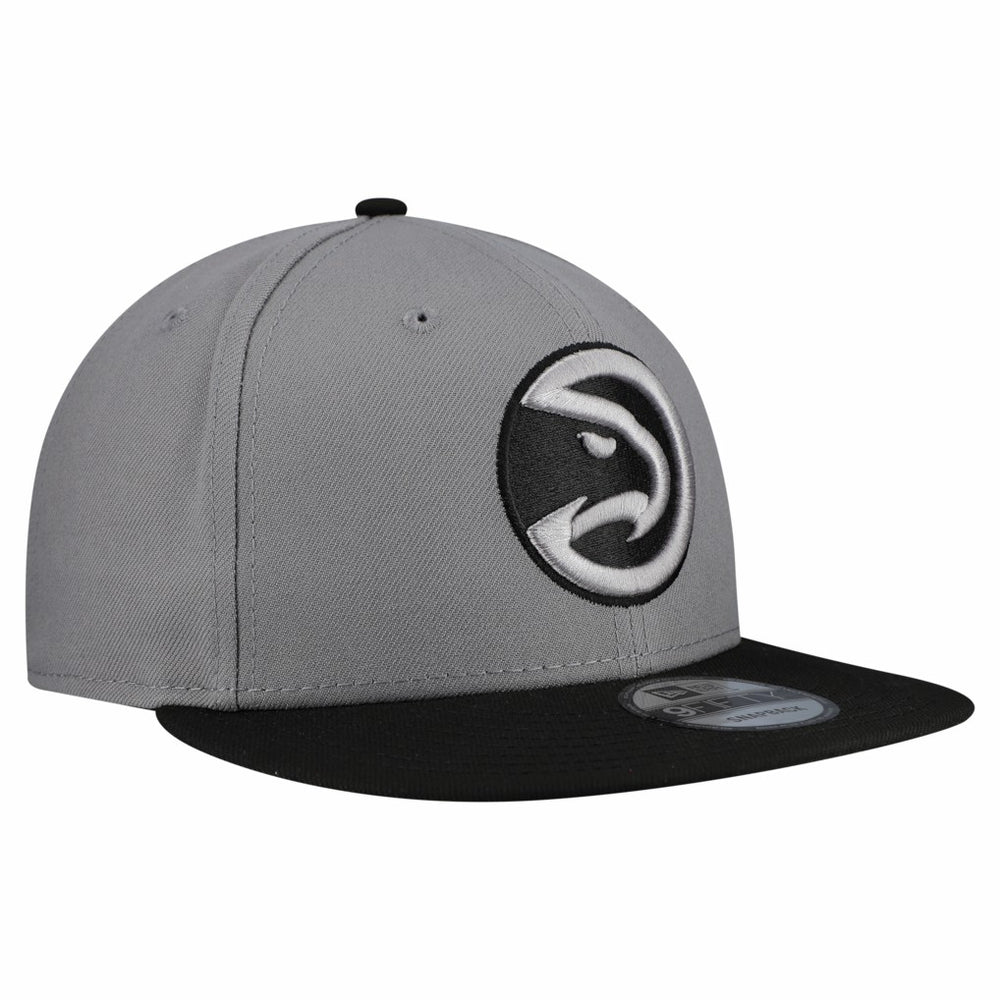New Era Atlanta Hawks Core Logo Storm Gray Two-Tone 9FIFTY Snapback Hat