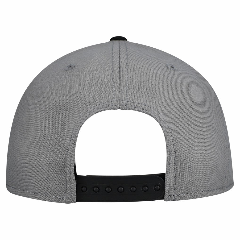 New Era Chicago Bulls Core Logo Storm Gray Two-Tone 9FIFTY Snapback Hat