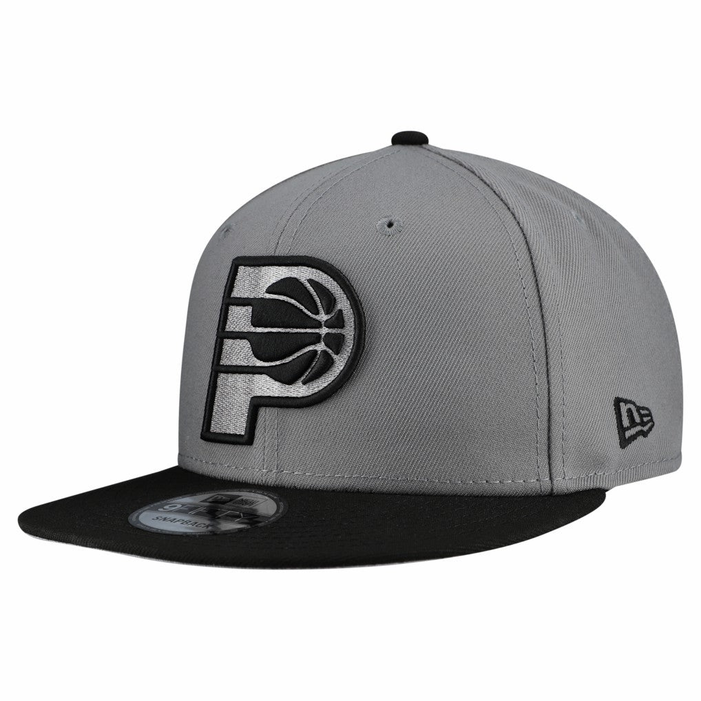 New Era Indiana Pacers Core Logo Storm Gray Two-Tone 9FIFTY Snapback Hat