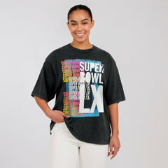 Super Bowl LX WEAR by Erin Andrews Women's Vintage Boyfriend T-Shirt - New England Patriots T-shirts