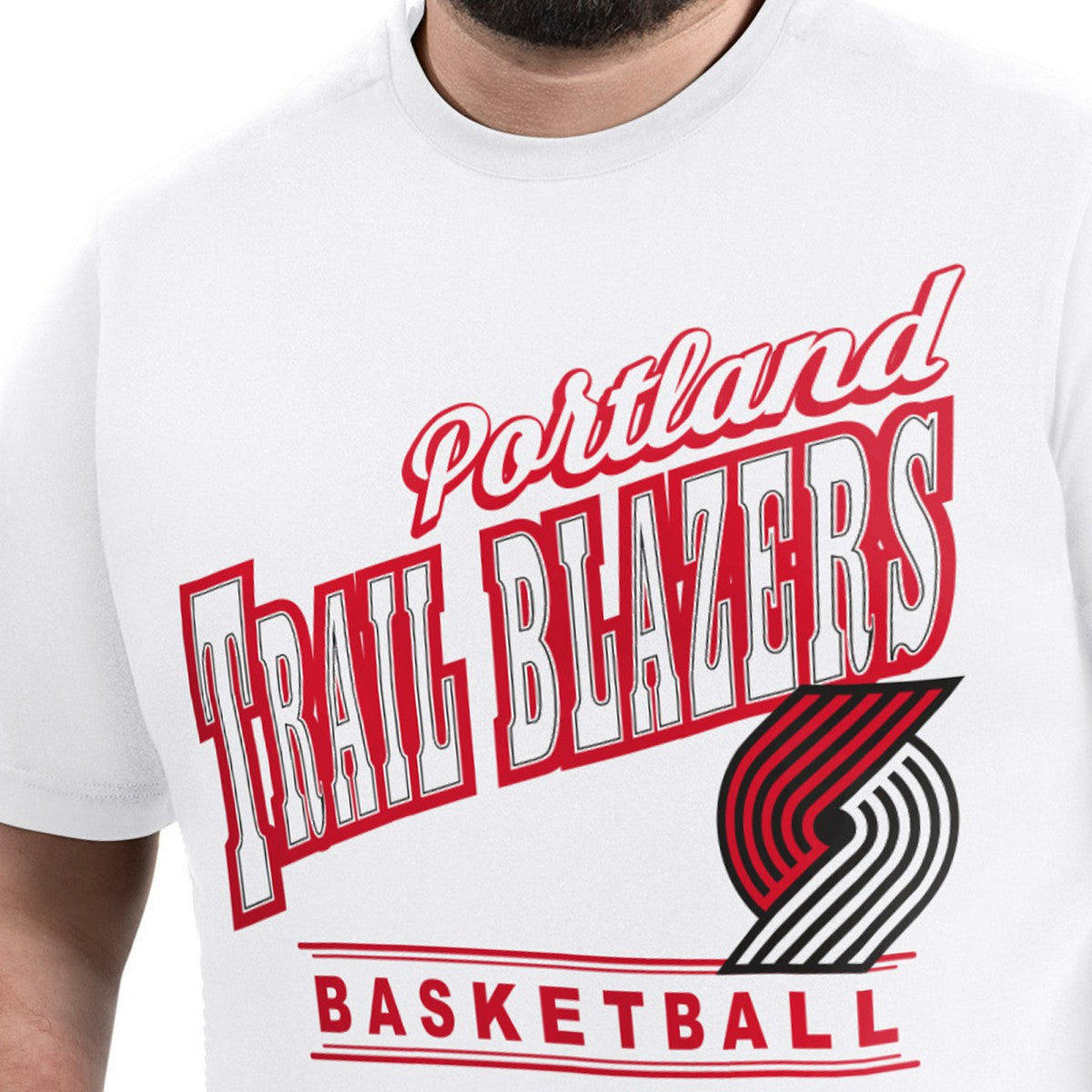 Portland Trail Blazers G-III Sports by Carl Banks Adaptive Headliner T-Shirt
