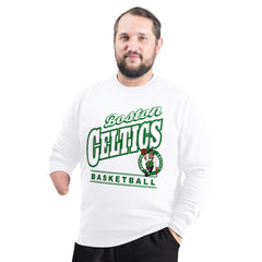 Boston Celtics G-III Sports by Carl Banks Adaptive Headliner Fleece Crewneck Sweatshirt