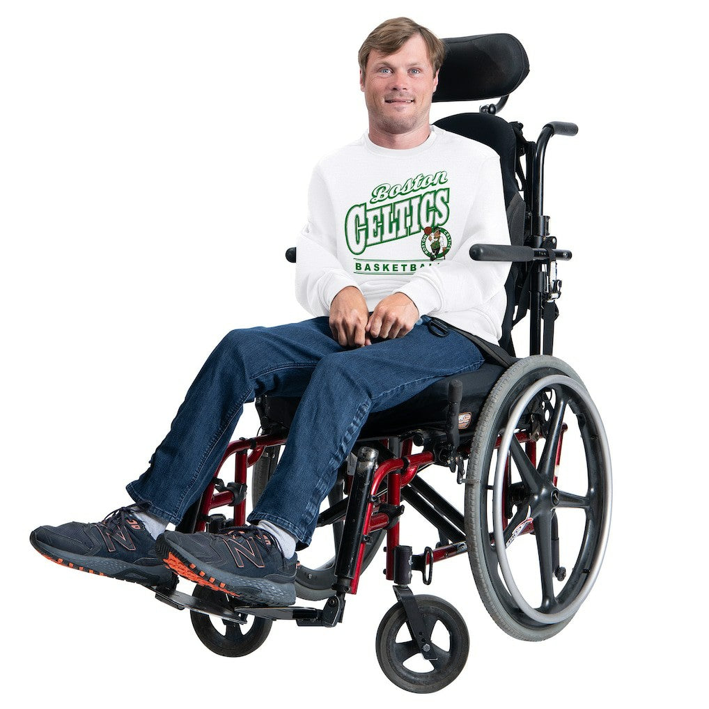 Boston Celtics G-III Sports by Carl Banks Adaptive Headliner Fleece Crewneck Sweatshirt