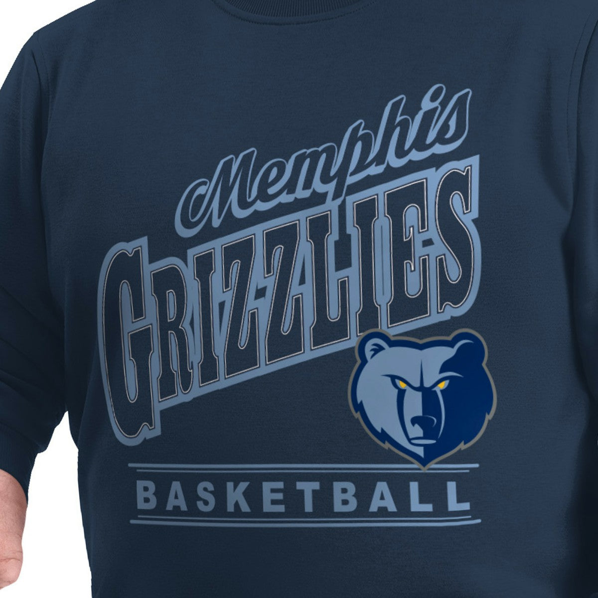 Memphis Grizzlies G-III Sports by Carl Banks Adaptive Headliner Fleece Crewneck Sweatshirt