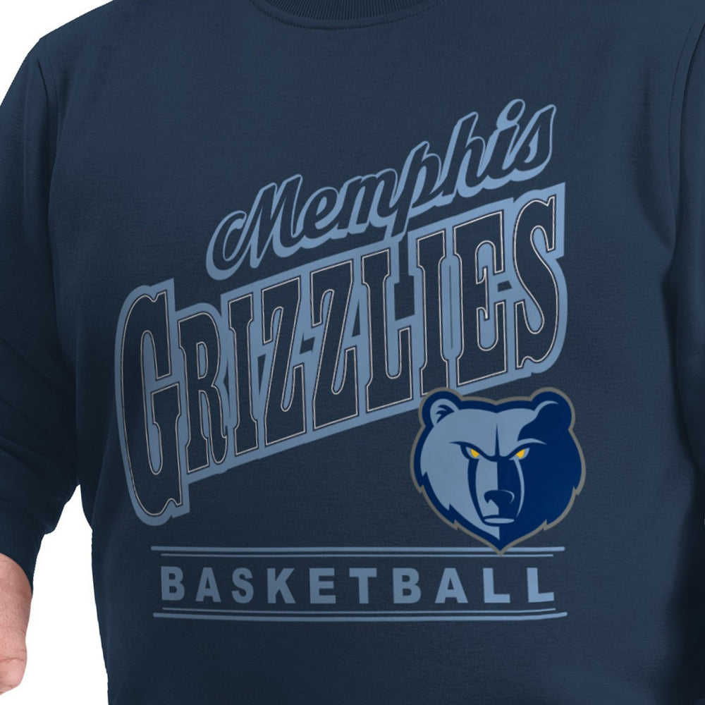 Memphis Grizzlies G-III Sports by Carl Banks Adaptive Headliner Fleece Crewneck Sweatshirt