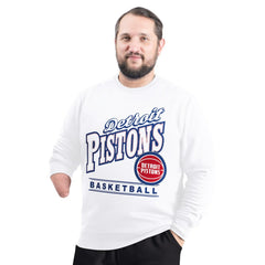 Detroit Pistons G-III Sports by Carl Banks Adaptive Headliner Fleece Crewneck Sweatshirt sale
