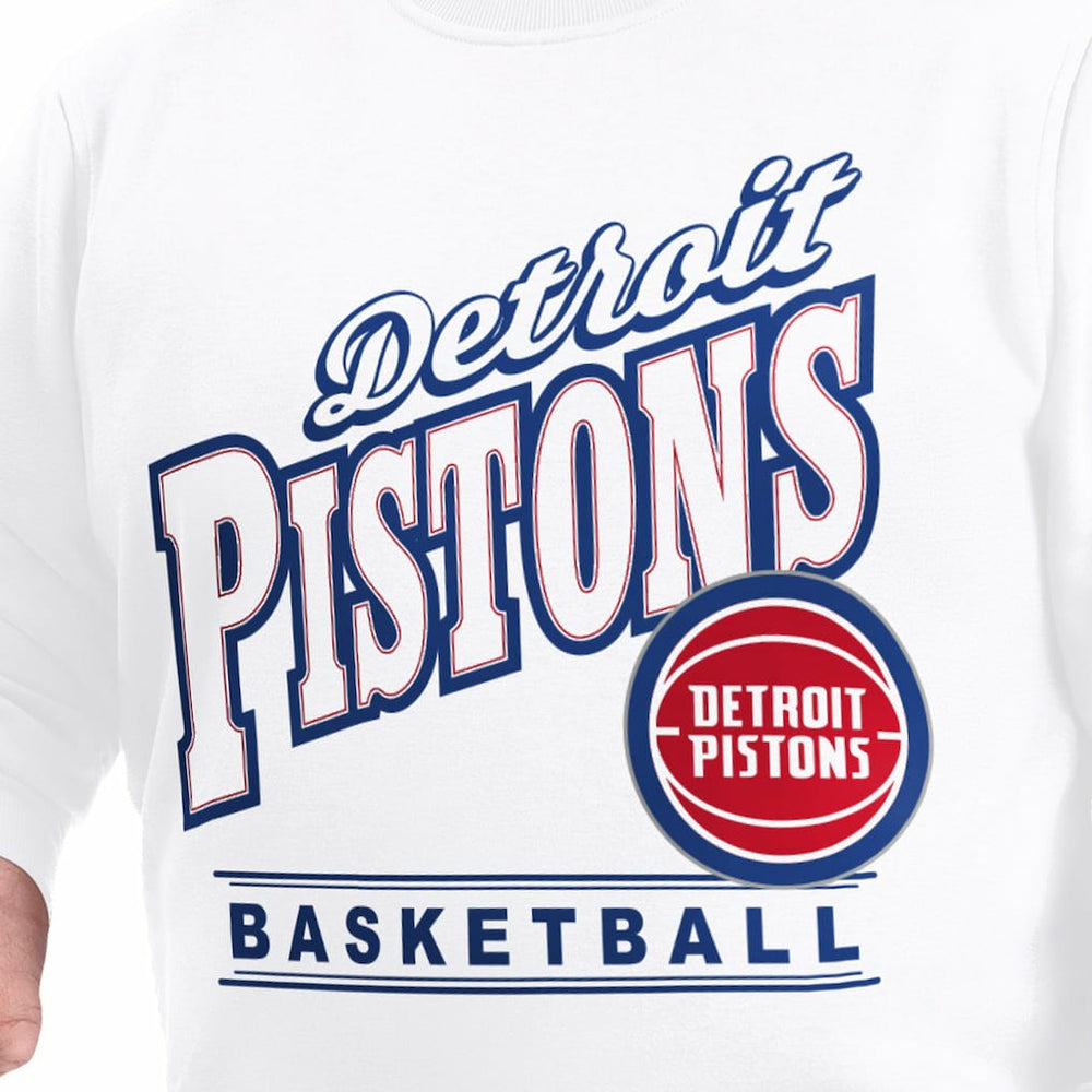 Detroit Pistons G-III Sports by Carl Banks Adaptive Headliner Fleece Crewneck Sweatshirt sale