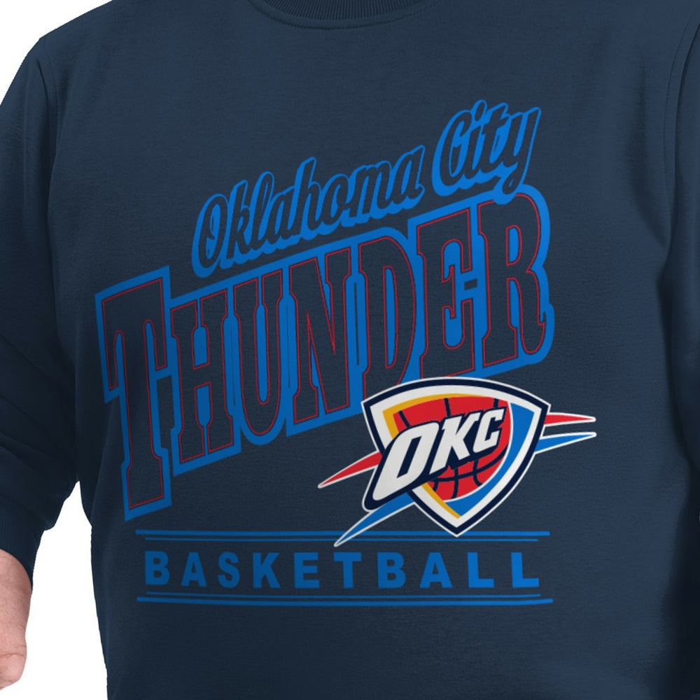 Oklahoma City Thunder G-III Sports by Carl Banks Adaptive Headliner Fleece Crewneck Sweatshirt