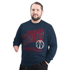 Washington Wizards G-III Sports by Carl Banks Adaptive Headliner Fleece Crewneck Sweatshirt