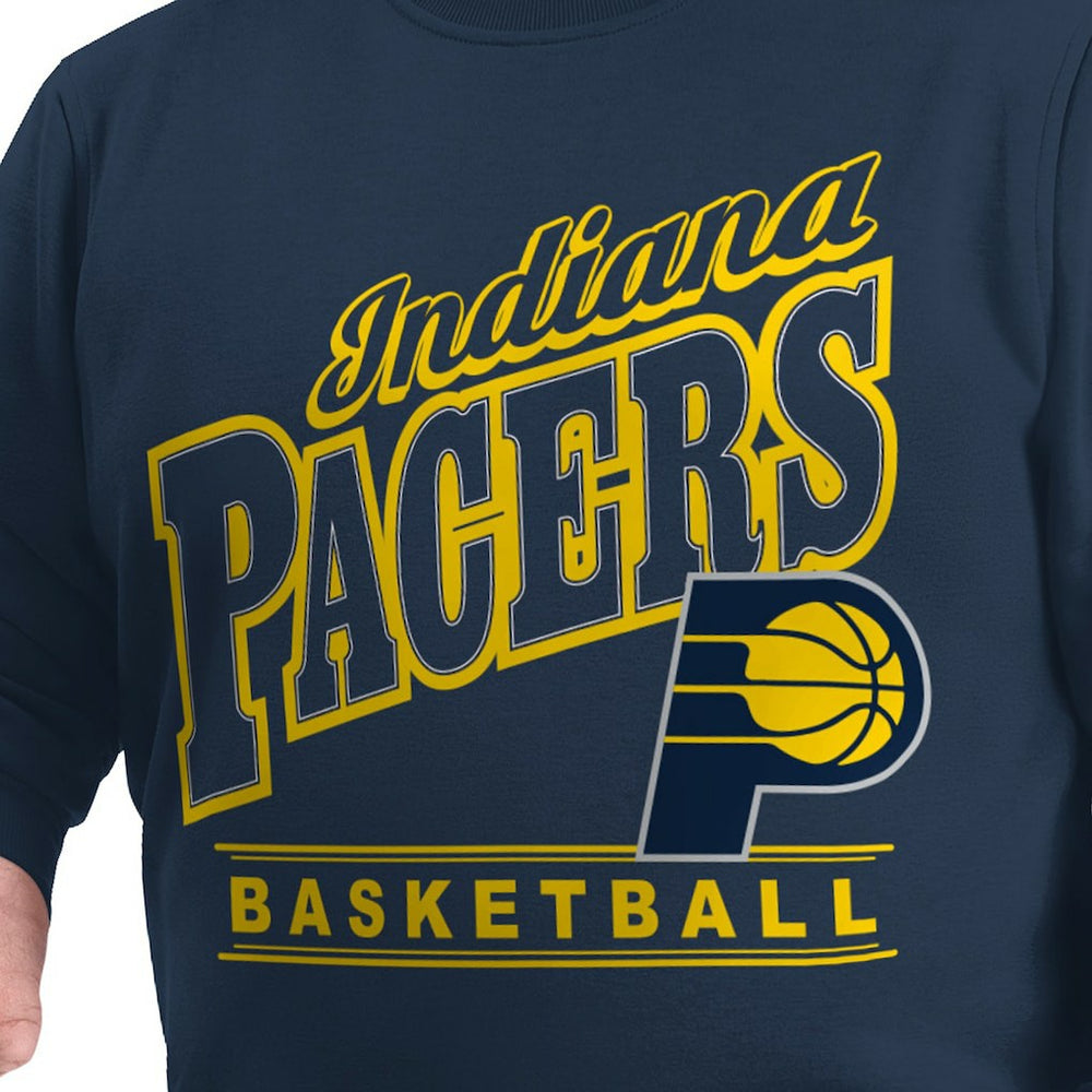 Indiana Pacers G-III Sports by Carl Banks Adaptive Headliner Fleece Crewneck Sweatshirt