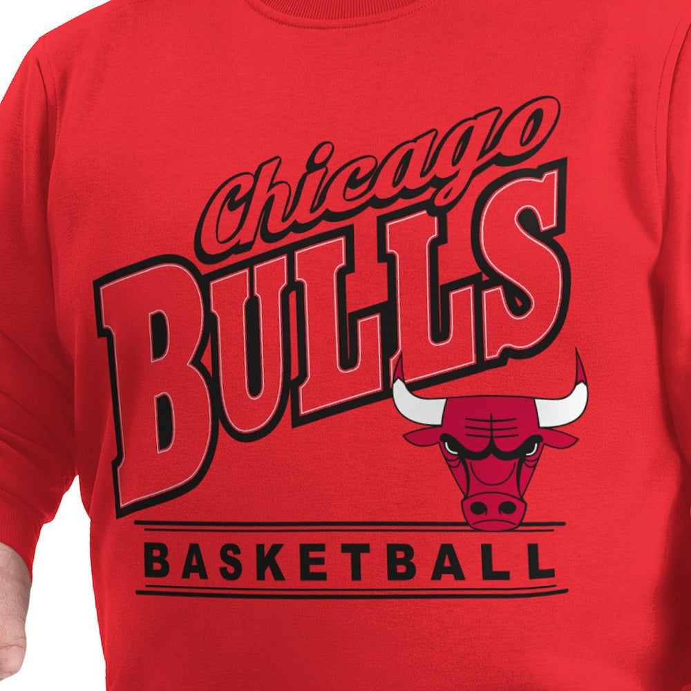 Chicago Bulls G-III Sports by Carl Banks Adaptive Headliner Fleece Crewneck Sweatshirt sale