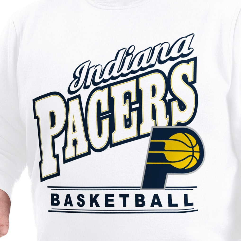 Indiana Pacers G-III Sports by Carl Banks Adaptive Headliner Fleece Crewneck Sweatshirt