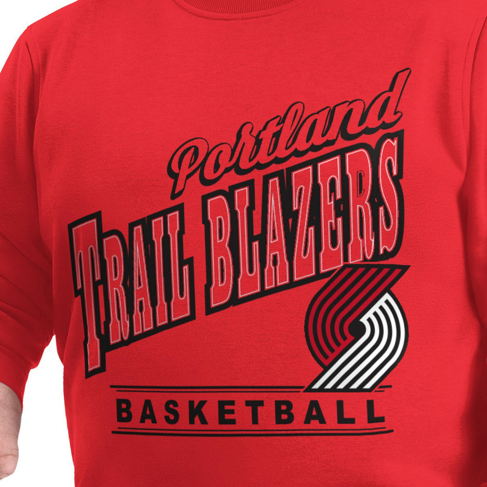 Portland Trail Blazers G-III Sports by Carl Banks Adaptive Headliner Fleece Crewneck Sweatshirt
