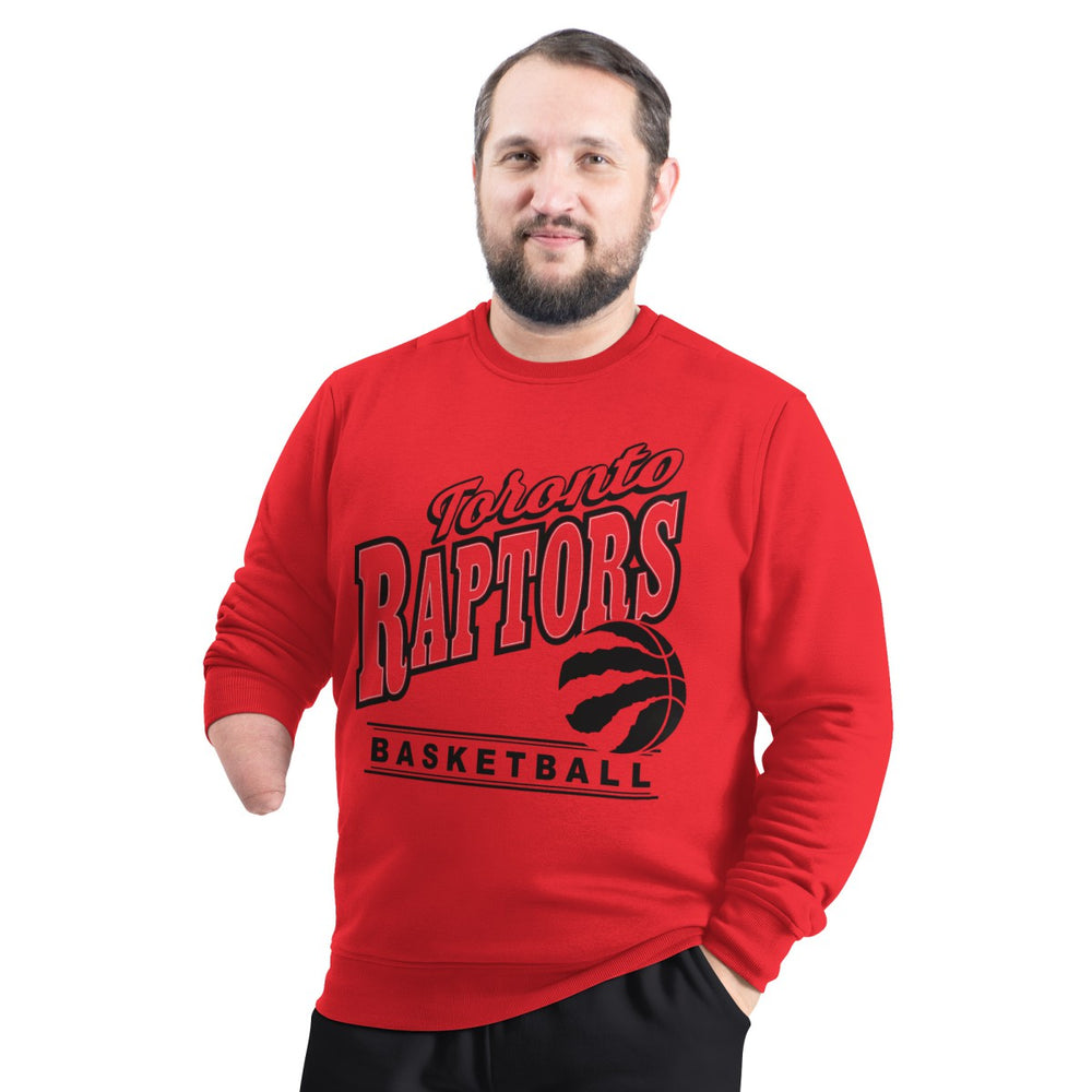 Toronto Raptors G-III Sports by Carl Banks Adaptive Headliner Fleece Crewneck Sweatshirt