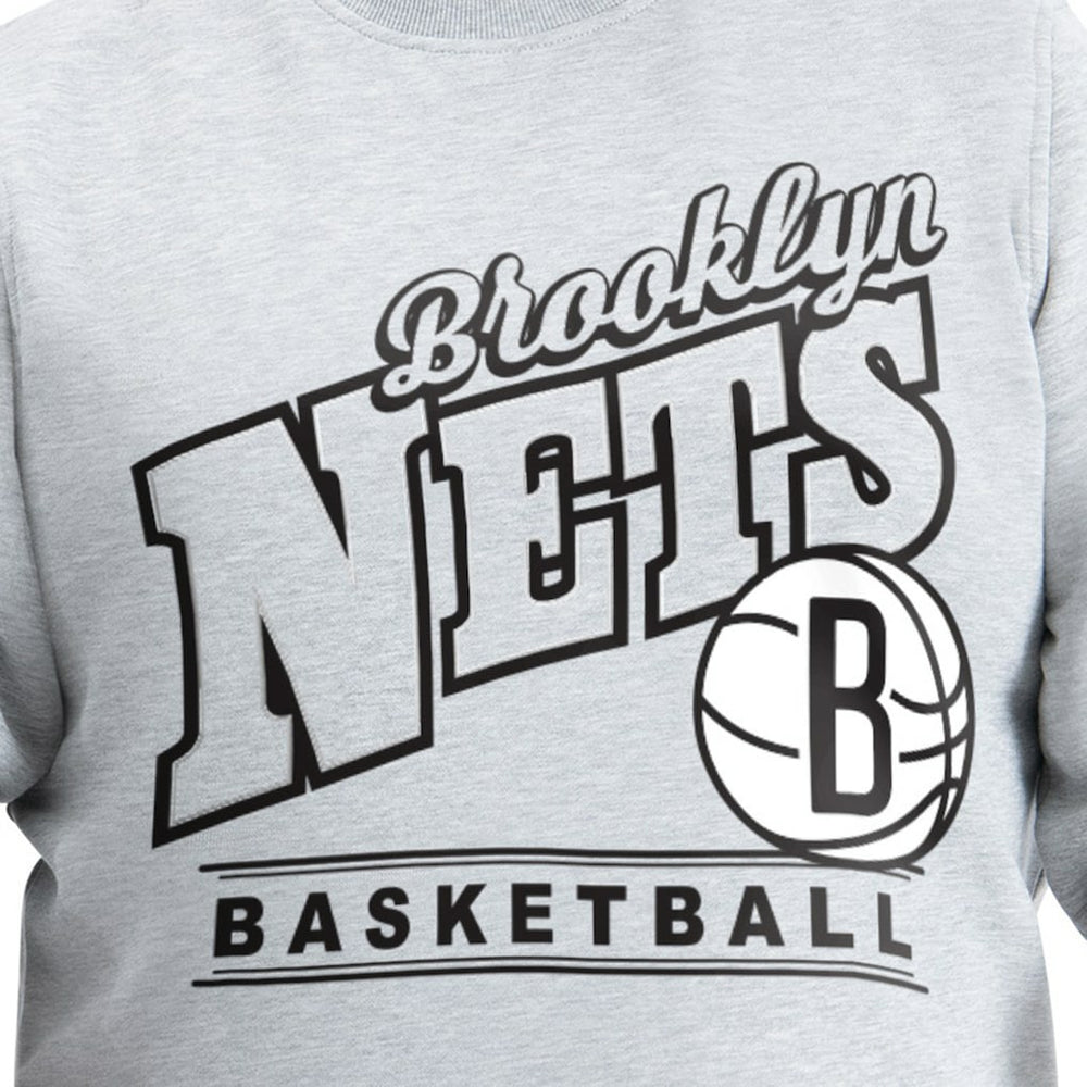 Brooklyn Nets G-III Sports by Carl Banks Adaptive Headliner Fleece Crewneck Sweatshirt