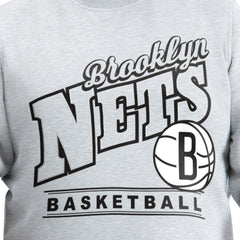 Brooklyn Nets G-III Sports by Carl Banks Adaptive Headliner Fleece Crewneck Sweatshirt