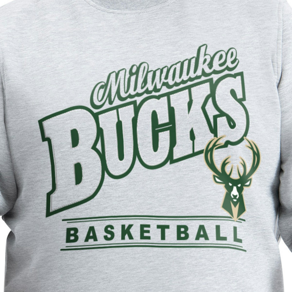 Milwaukee Bucks G-III Sports by Carl Banks Adaptive Headliner Fleece Crewneck Sweatshirt