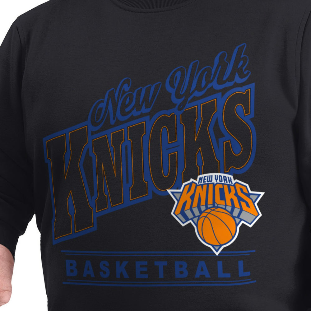 New York Knicks G-III Sports by Carl Banks Adaptive Headliner Fleece Crewneck Sweatshirt