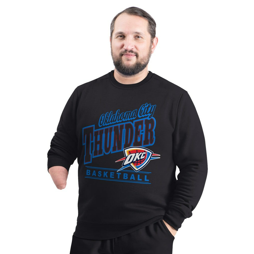 Oklahoma City Thunder G-III Sports by Carl Banks Adaptive Headliner Fleece Crewneck Sweatshirt