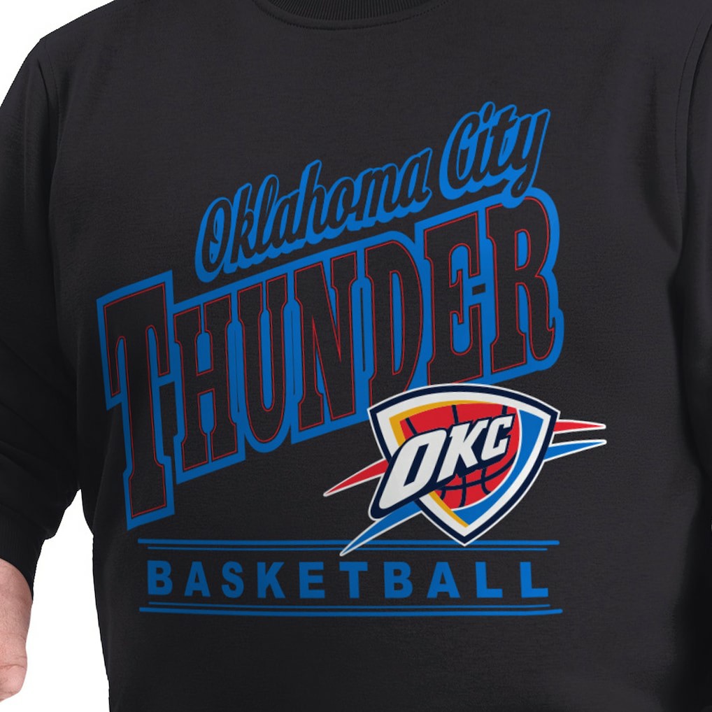 Oklahoma City Thunder G-III Sports by Carl Banks Adaptive Headliner Fleece Crewneck Sweatshirt
