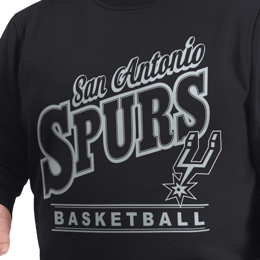 San Antonio Spurs G-III Sports by Carl Banks Adaptive Headliner Fleece Crewneck Sweatshirt