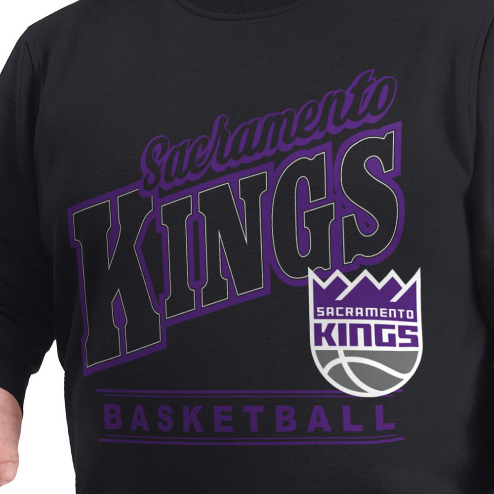 Sacramento Kings G-III Sports by Carl Banks Adaptive Headliner Fleece Crewneck Sweatshirt