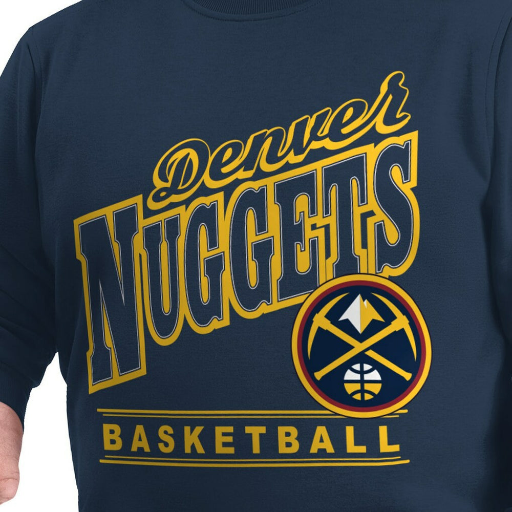 Denver Nuggets G-III Sports by Carl Banks Adaptive Headliner Fleece Crewneck Sweatshirt sale
