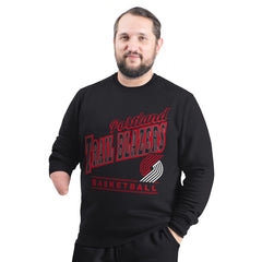 Portland Trail Blazers G-III Sports by Carl Banks Adaptive Headliner Fleece Crewneck Sweatshirt