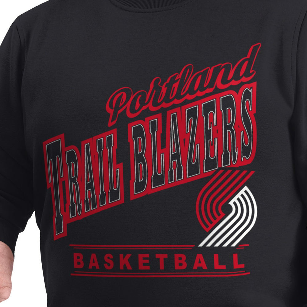 Portland Trail Blazers G-III Sports by Carl Banks Adaptive Headliner Fleece Crewneck Sweatshirt