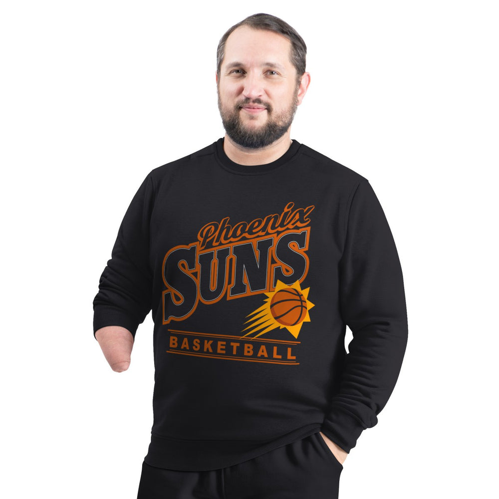 Phoenix Suns G-III Sports by Carl Banks Adaptive Headliner Fleece Crewneck Sweatshirt