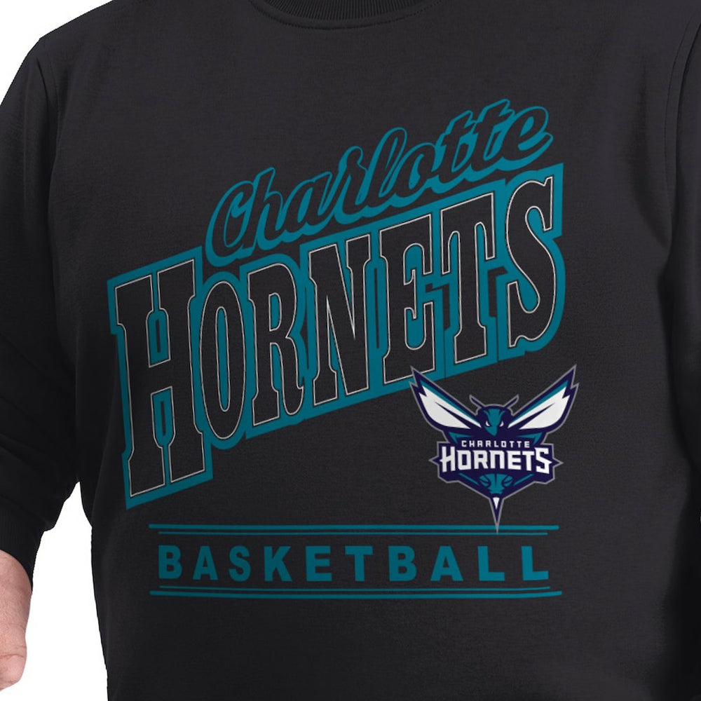 Charlotte Hornets G-III Sports by Carl Banks Adaptive Headliner Fleece Crewneck Sweatshirt