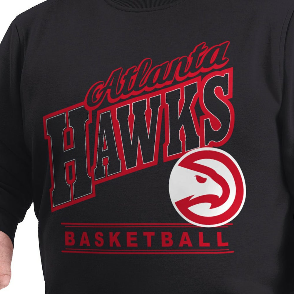 Atlanta Hawks G-III Sports by Carl Banks Adaptive Headliner Fleece Crewneck Sweatshirt