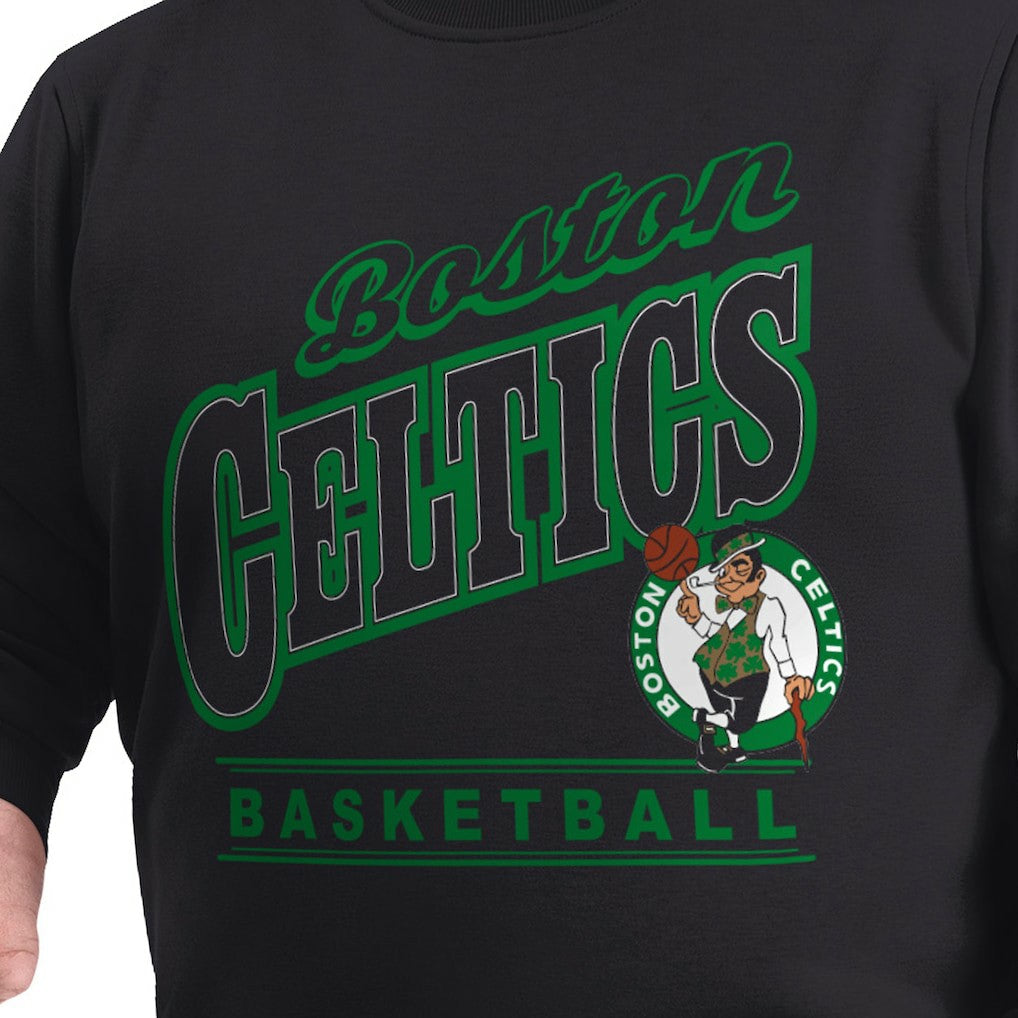 Boston Celtics G-III Sports by Carl Banks Adaptive Headliner Fleece Crewneck Sweatshirt